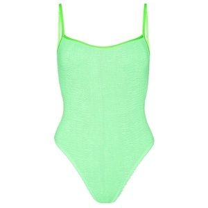 Elysiian Lime Balboa Thin Strap One Piece, NWT